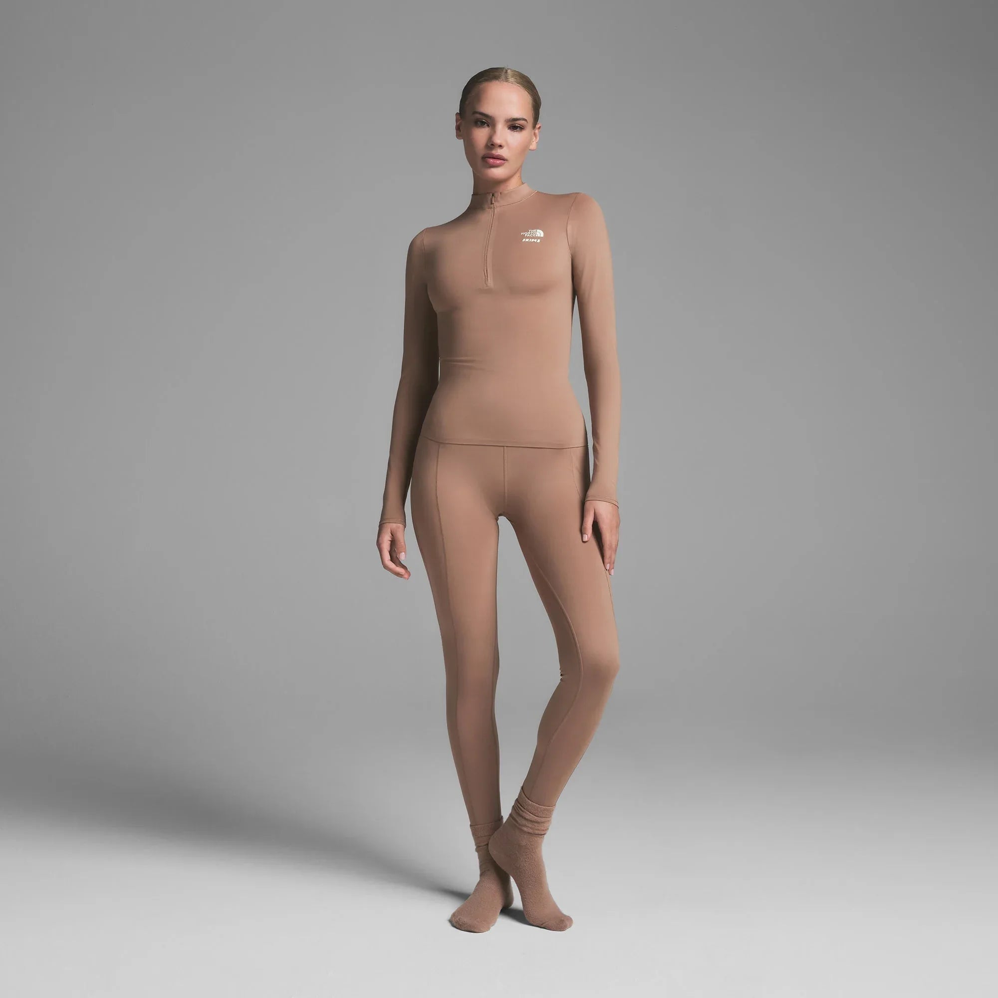 SKIMS THE NORTH FACE X REFINA LONG SLEEVE TOP | SIENNA - T-SHIRT