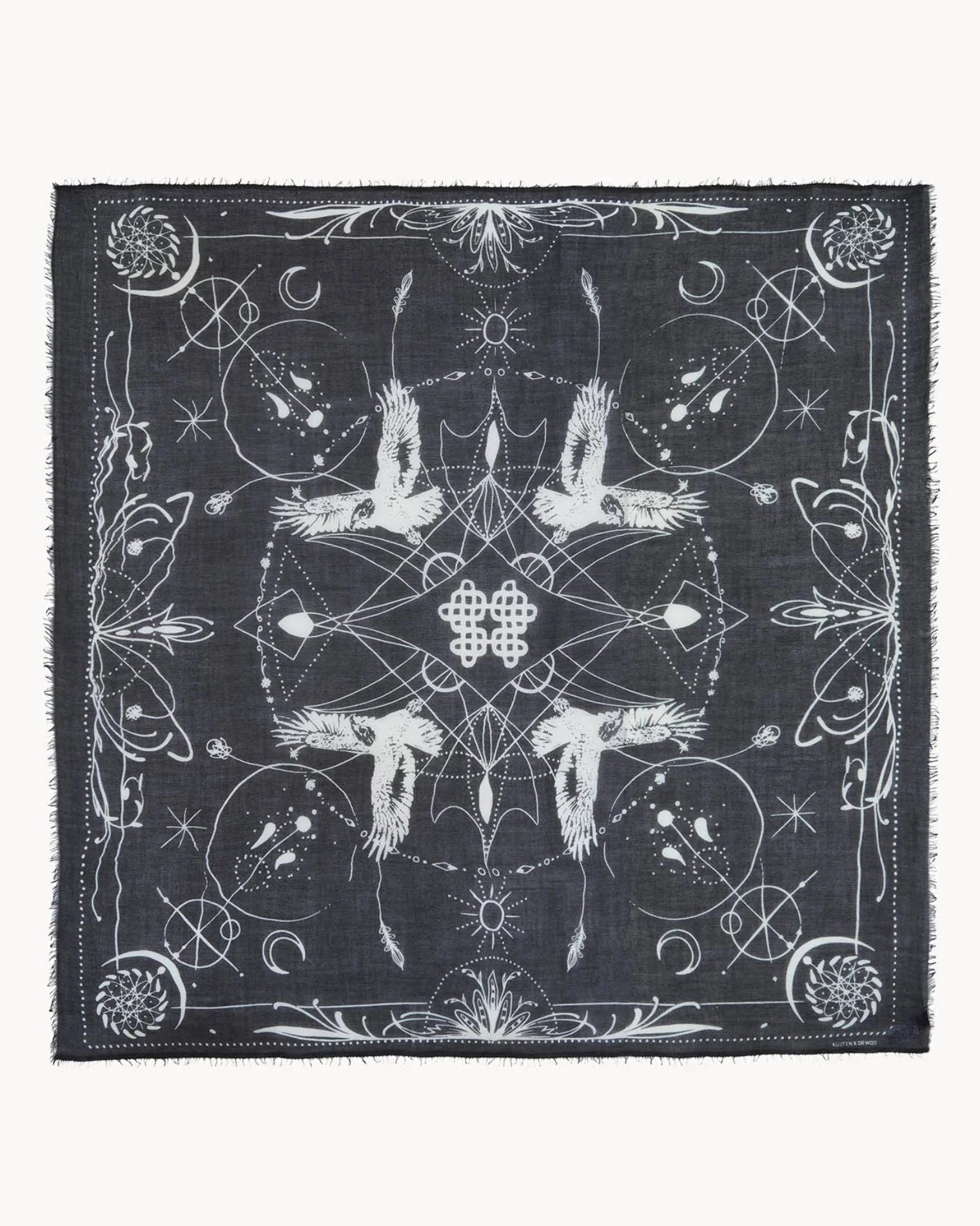 KUJTEN Large Bandana Ellis Black - Bandana