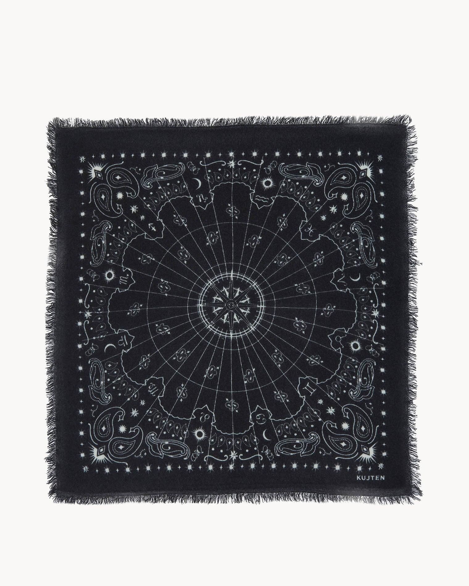 KUJTEN Extra Large Bandana Effy Astro Black - Bandana