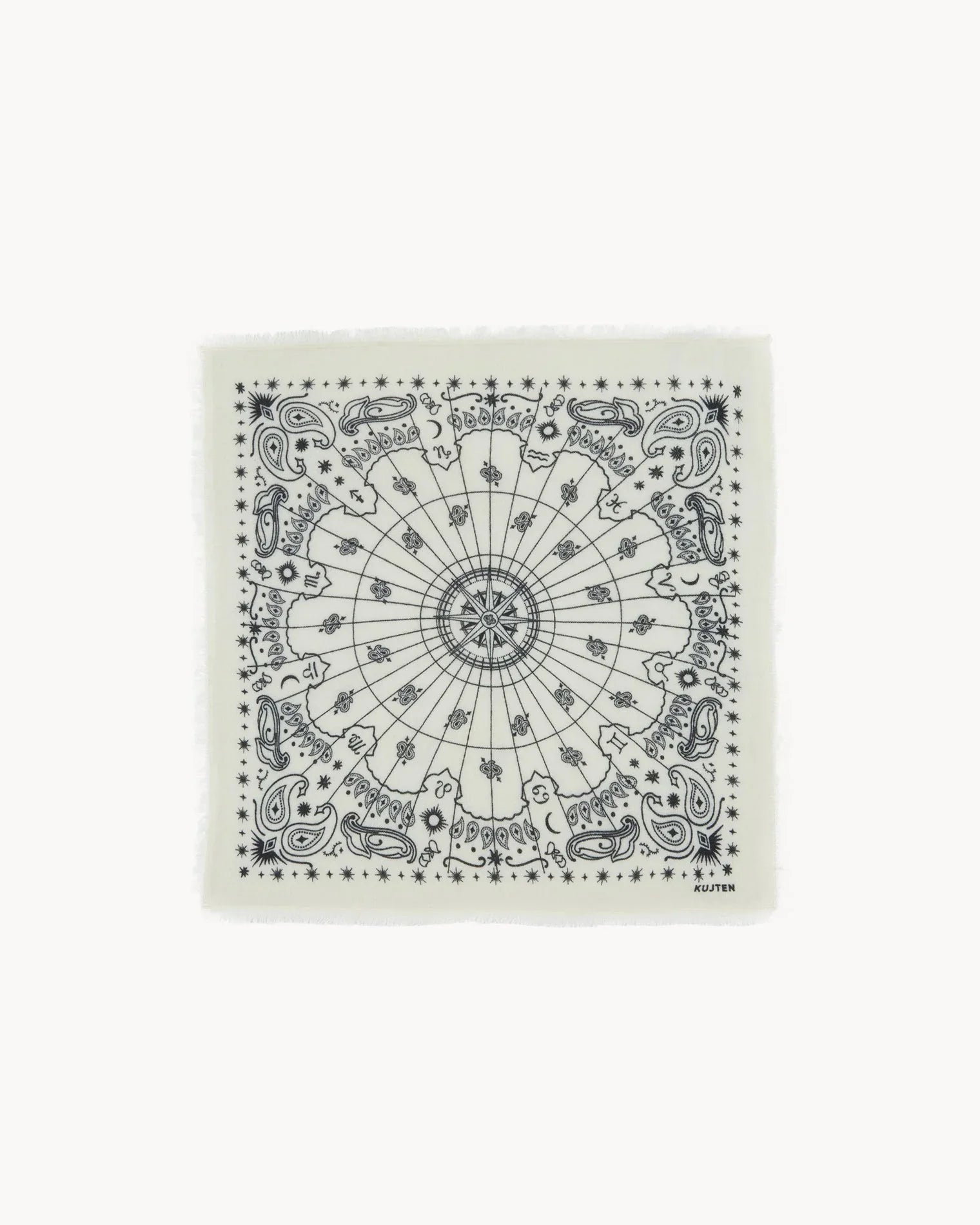 KUJTEN Small Bandana Hachi Astro White - Bandana