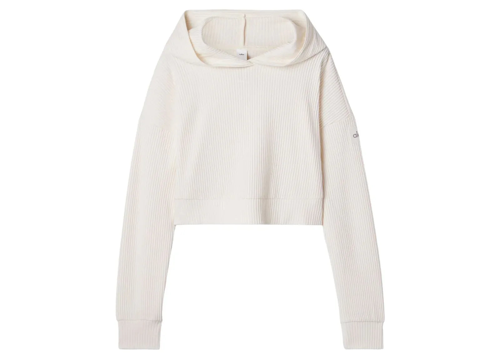 Alo Yoga Muse Cropped Hoodie Ivory
