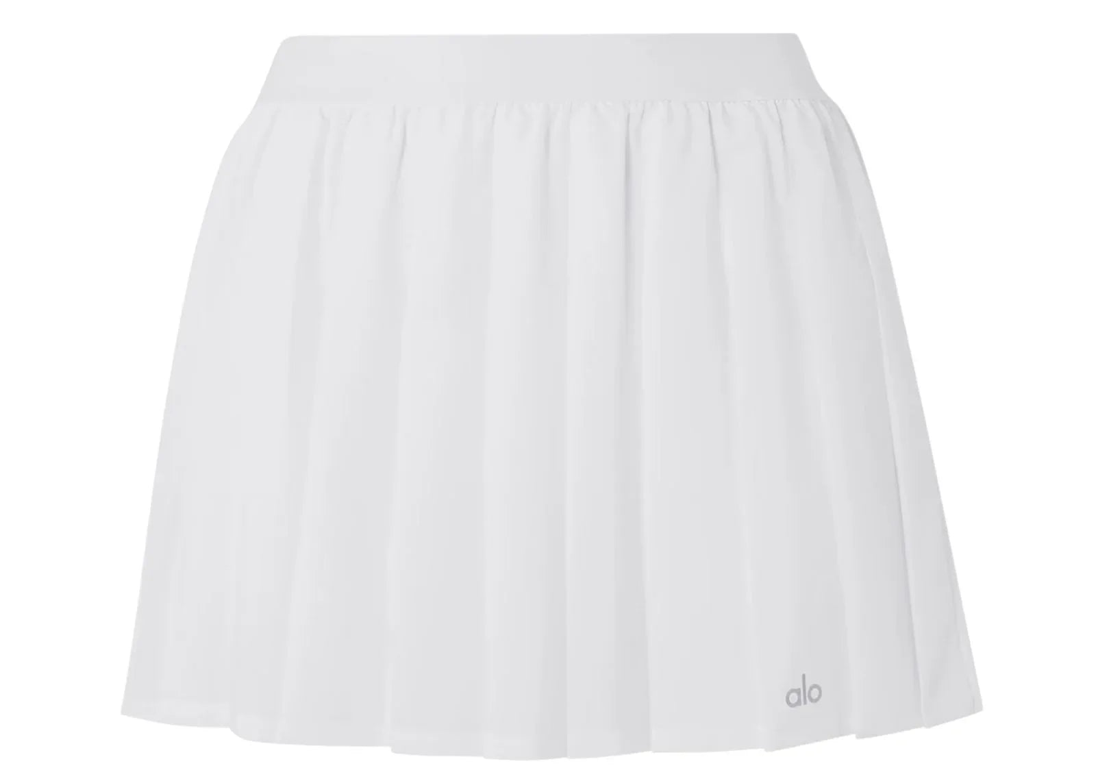 Alo Yoga Varsity Pleated Tennis Skirt White
