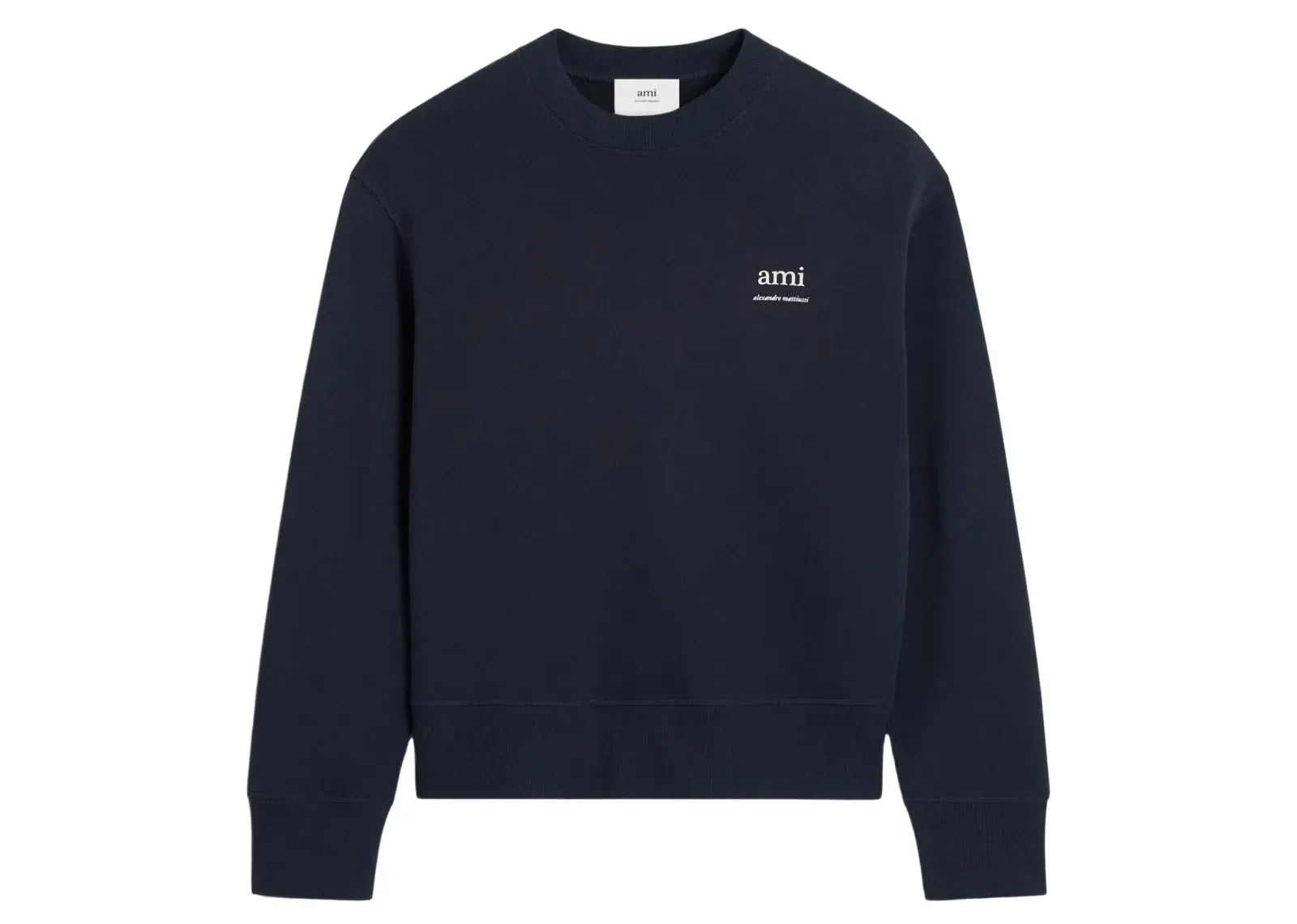 Ami Paris Ami Alexandre Mattiussi Print Sweatshirt Navy Blue