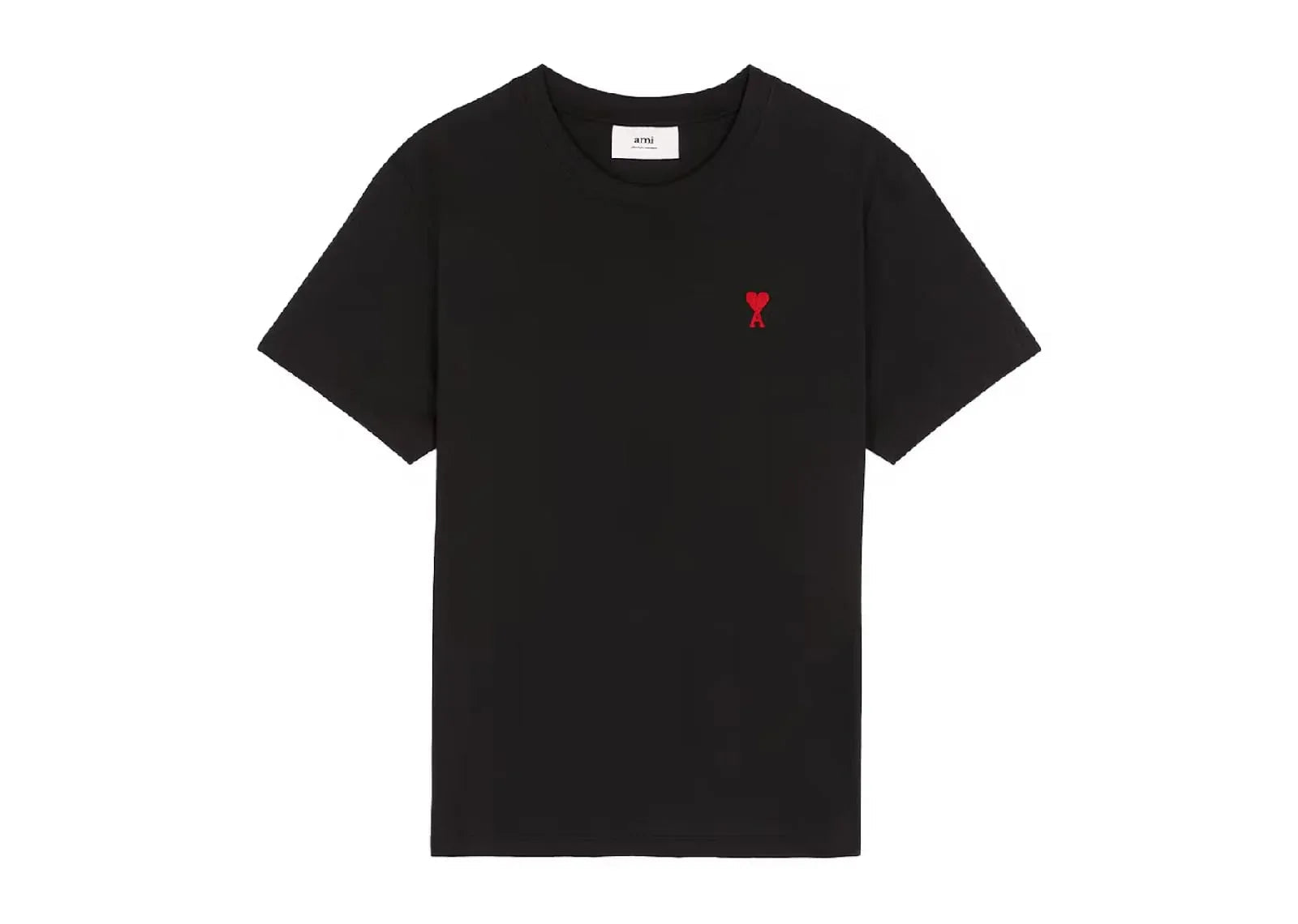 Ami Paris Ami De Coeur Classic Fit T-Shirt Black/Red