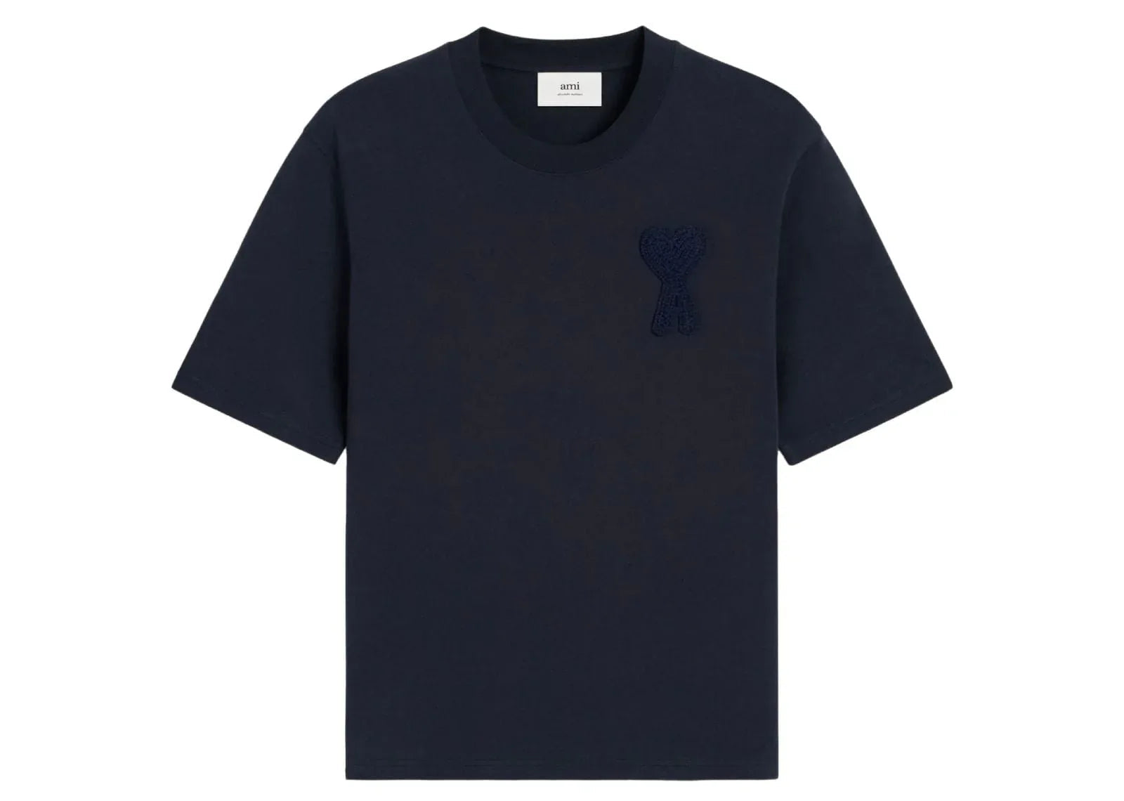 Ami Paris Patch T-Shirt Navy Blue
