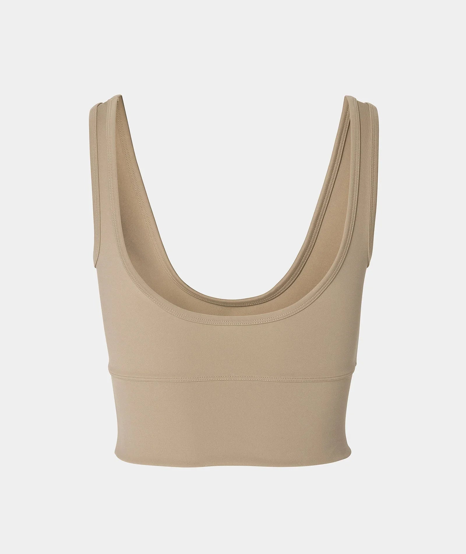 VEHLA CROPPED TANK - TAUPE - Crop Atlet