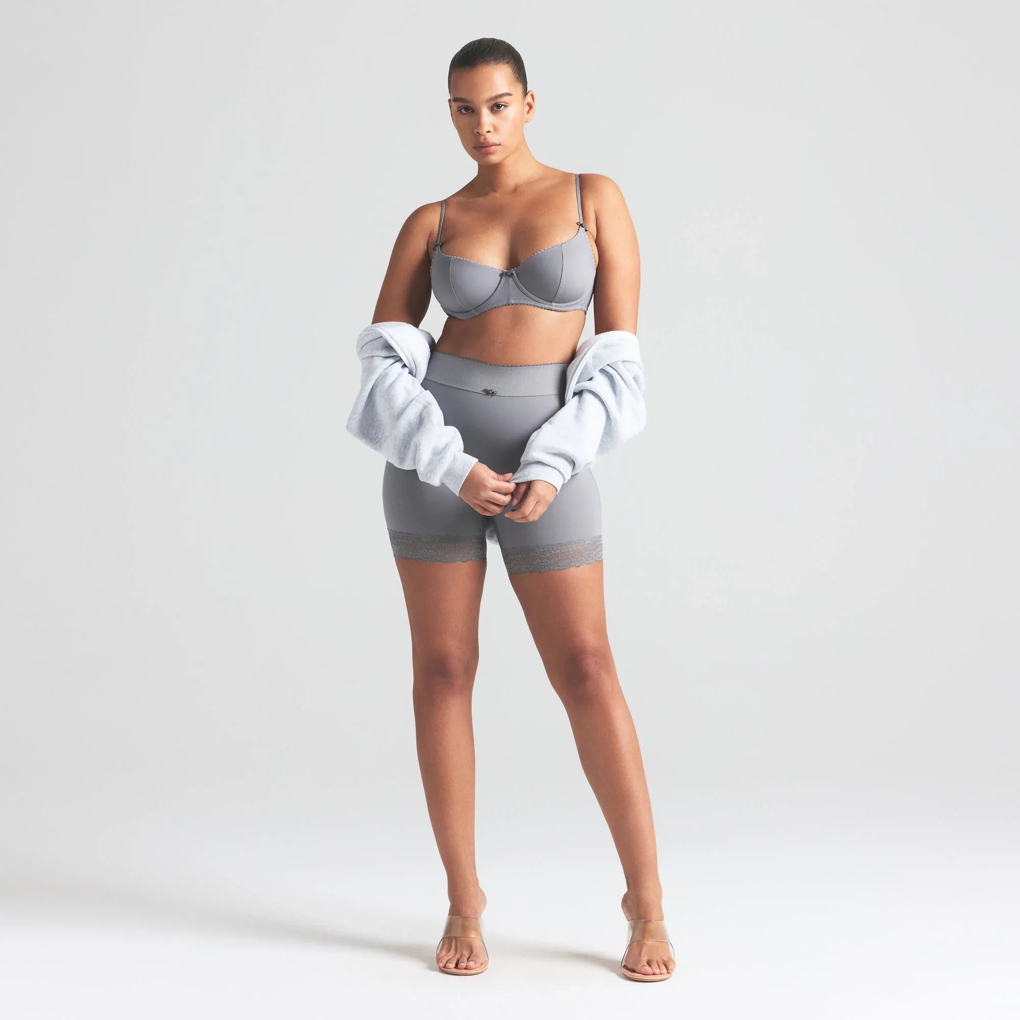 SKIMS VINTAGE SHAPEWEAR UNLINED DEMI BRA | SHADOW - SÜTYEN