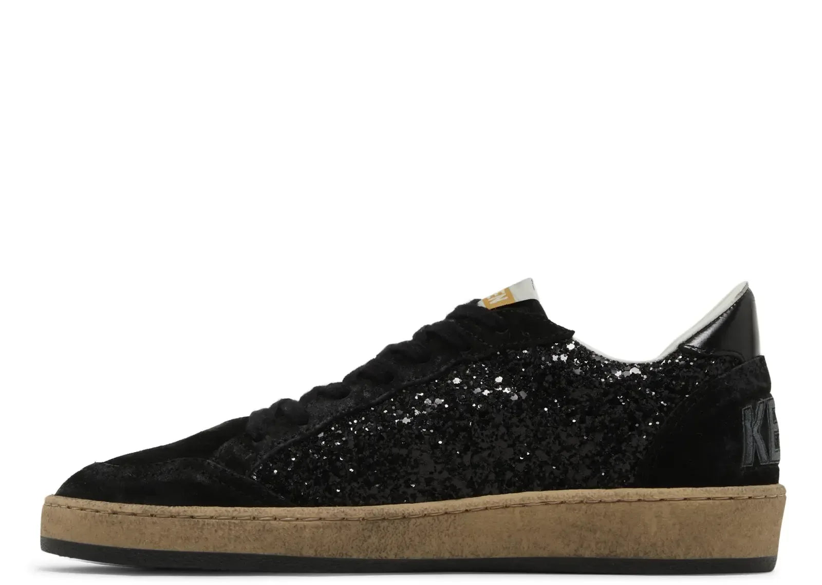 Golden Goose Ball-Star Black Leather Distressed
