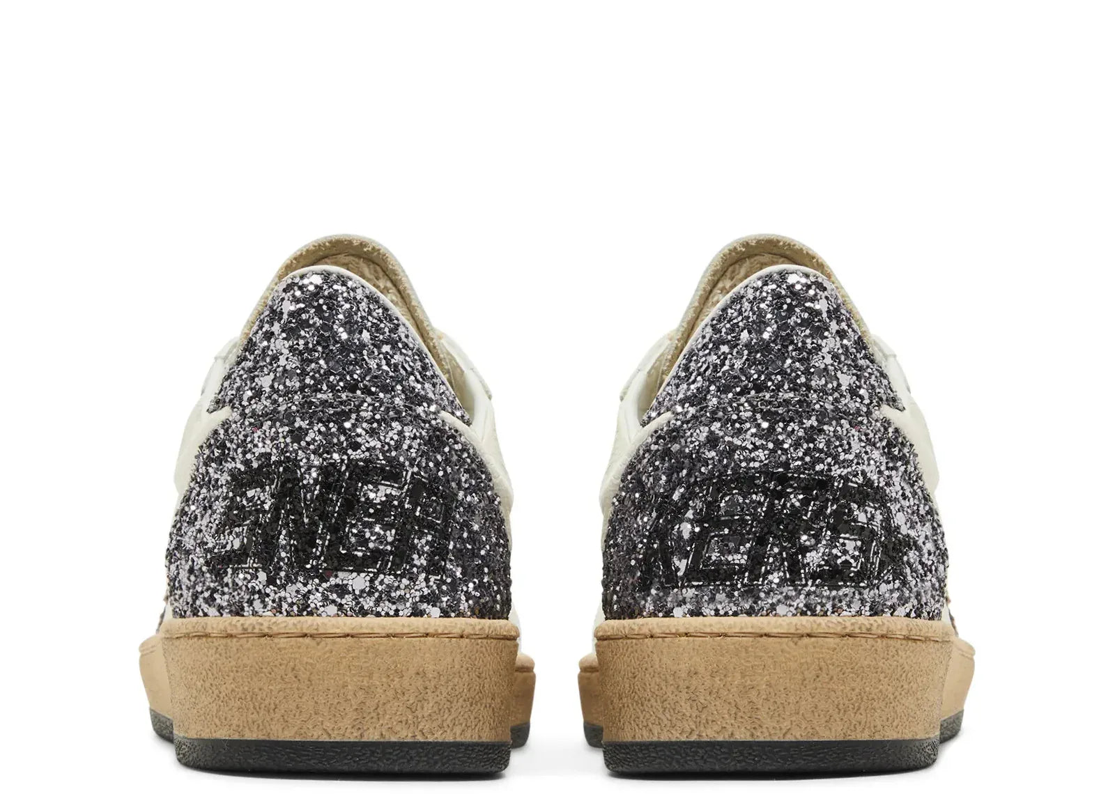 Golden Goose Ball-Star White Beige Silver Glitter