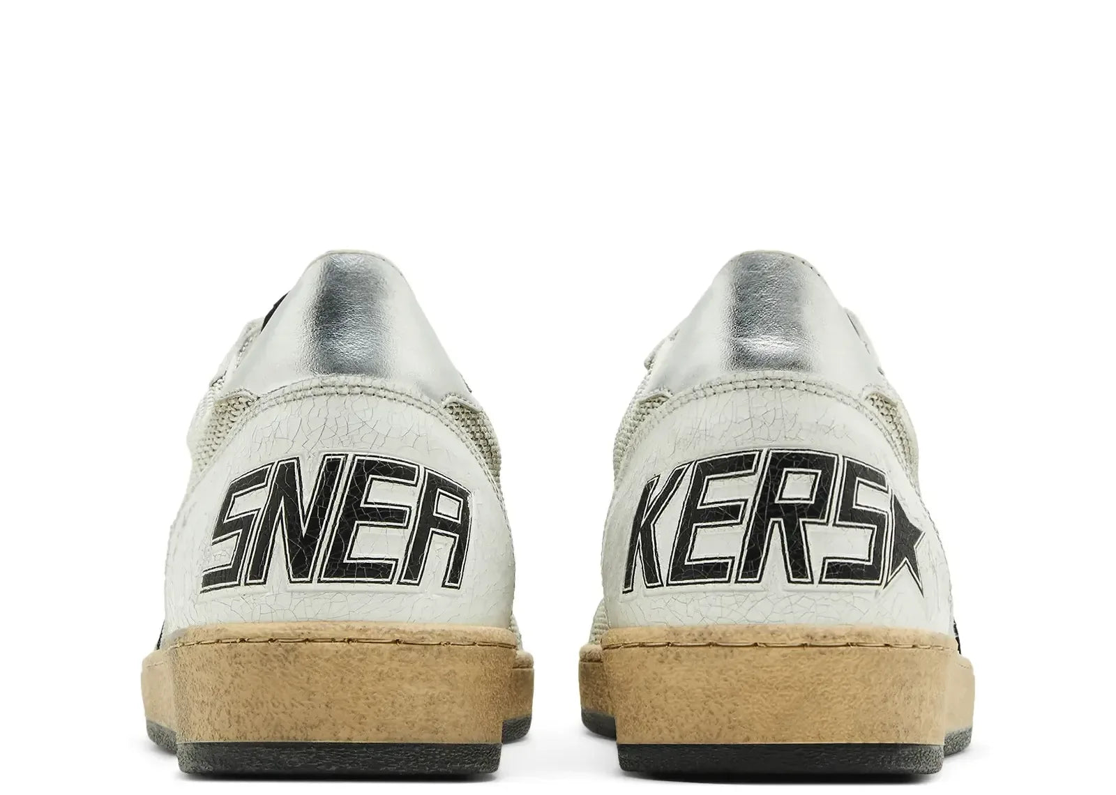 Golden Goose Ball-Star White Leather Distressed