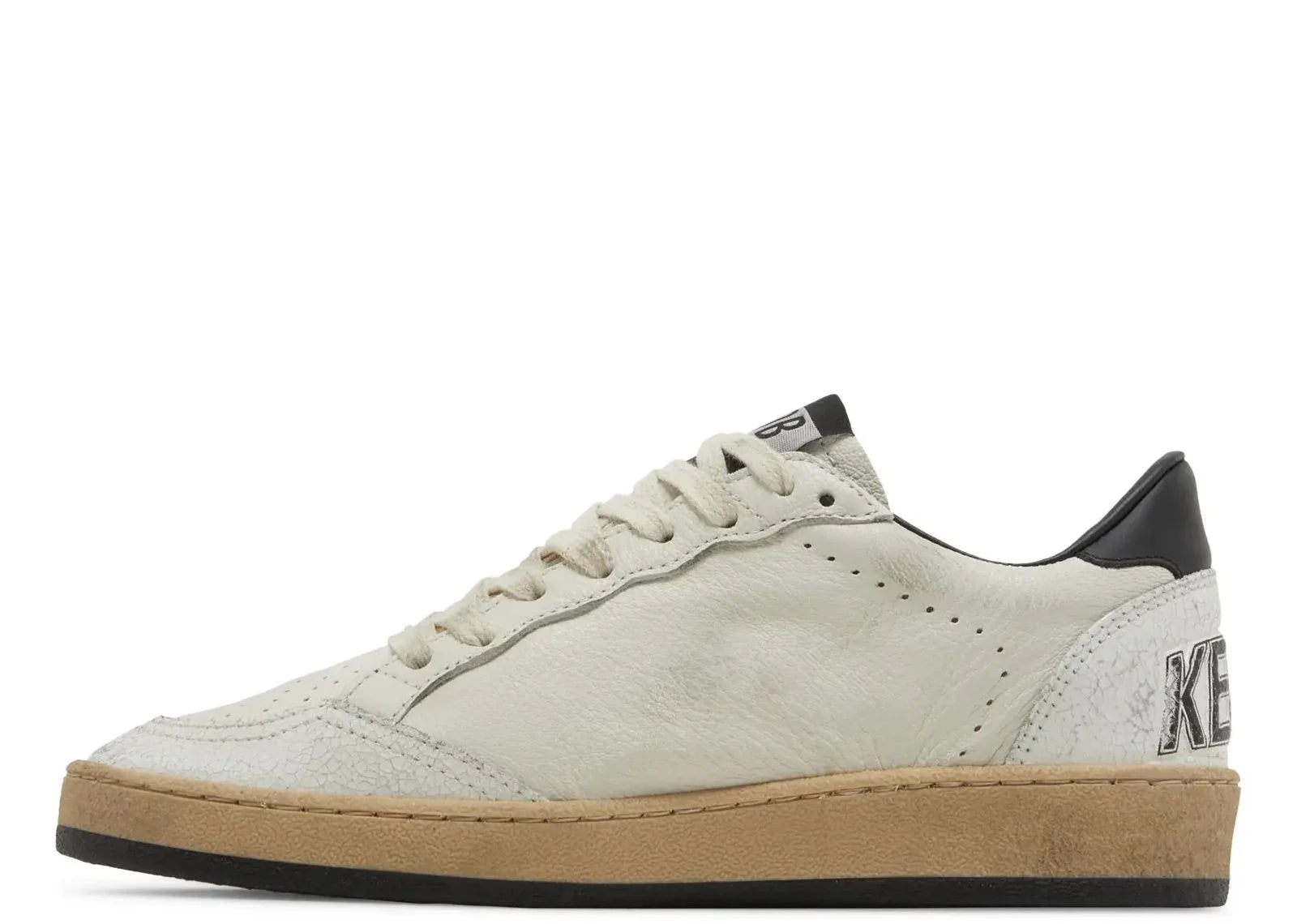 Golden Goose Ball-Star White Nappa With Black Star