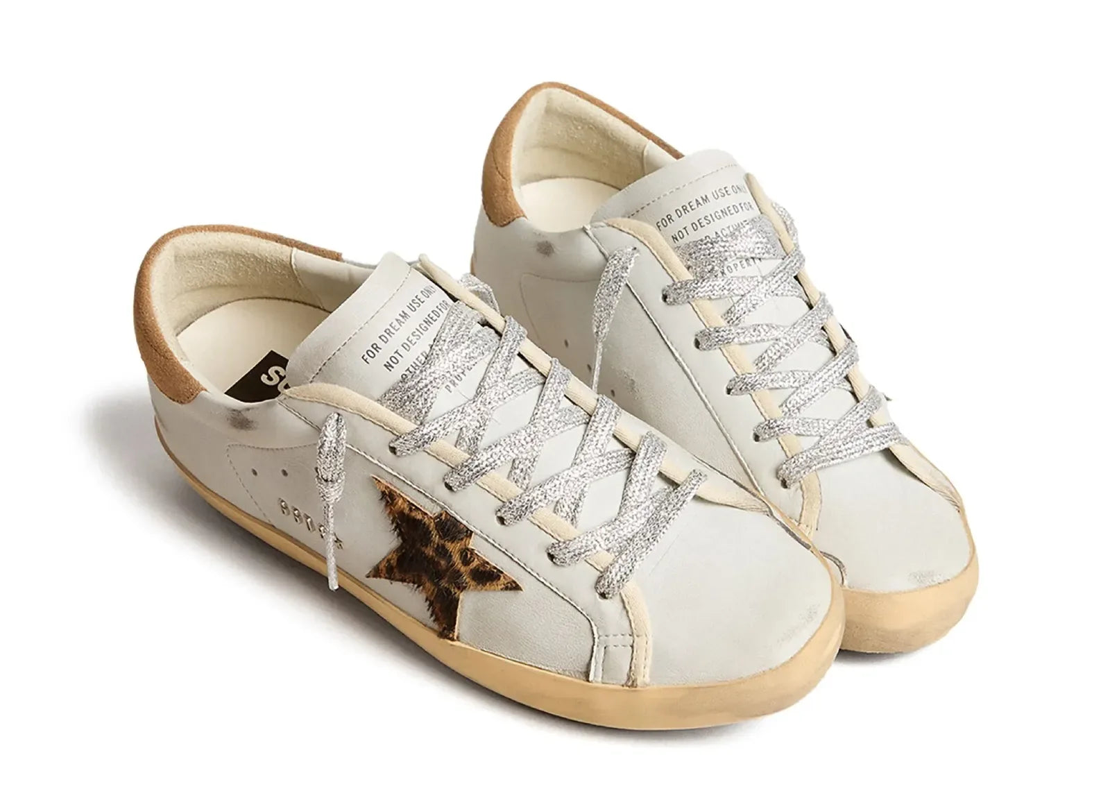 Golden Goose Super-Star Powder Blue Leopard Star