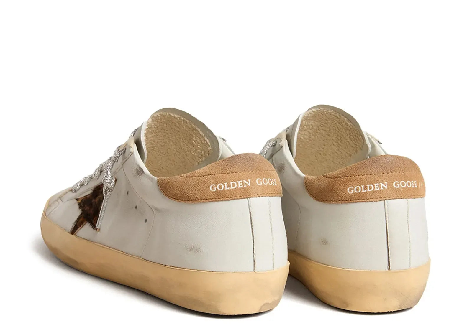 Golden Goose Super-Star Powder Blue Leopard Star