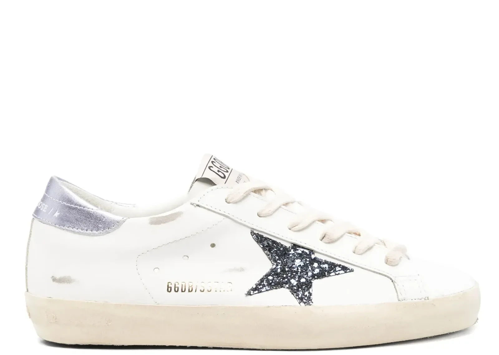 Golden Goose Super-Star White Leather Padded Ankle
