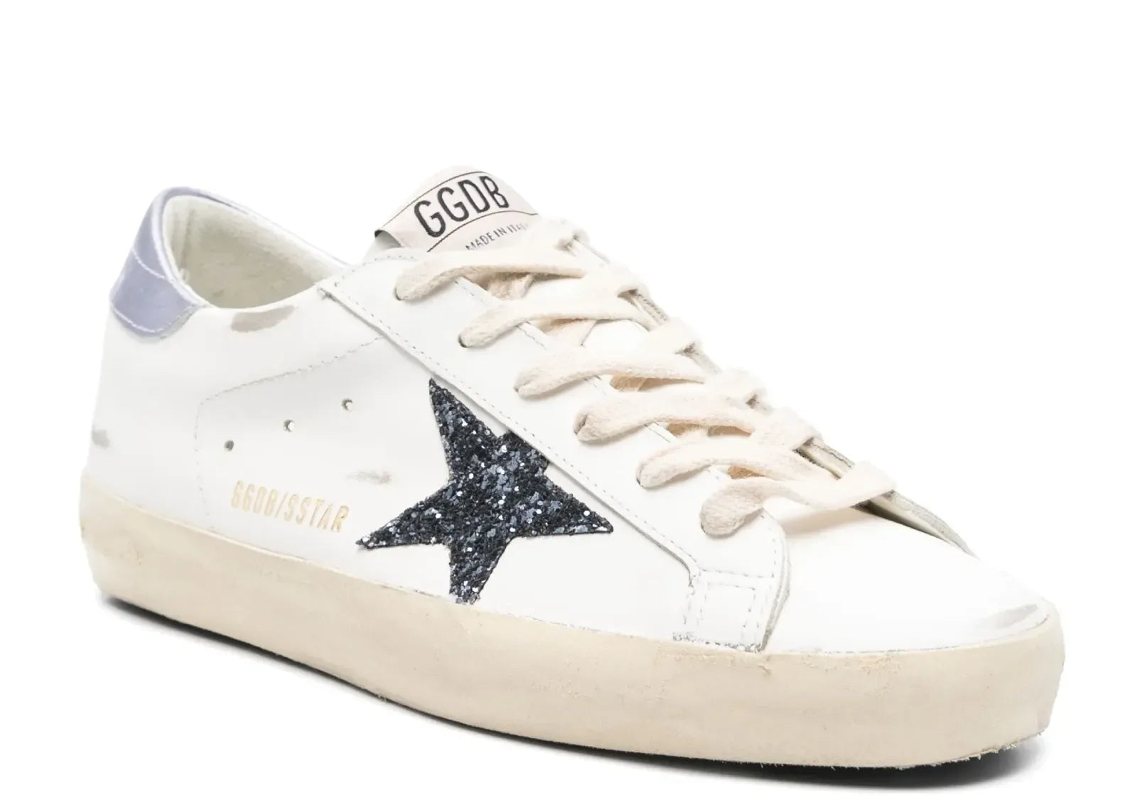 Golden Goose Super-Star White Leather Padded Ankle