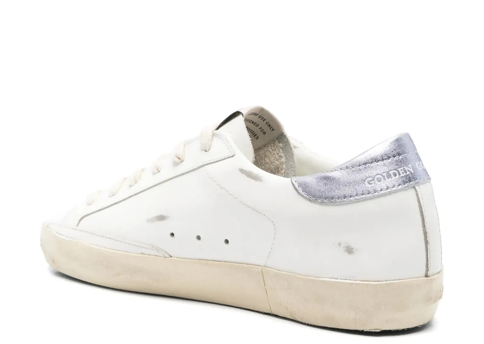 Golden Goose Super-Star White Leather Padded Ankle