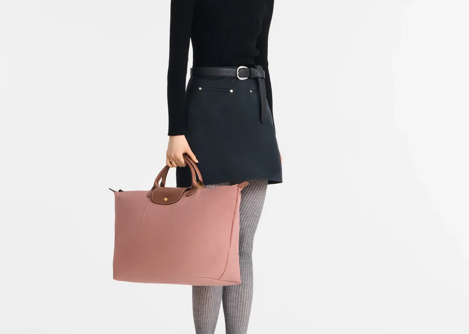 Longchamp Le Pliage Original L Travel Bag Pink Tea