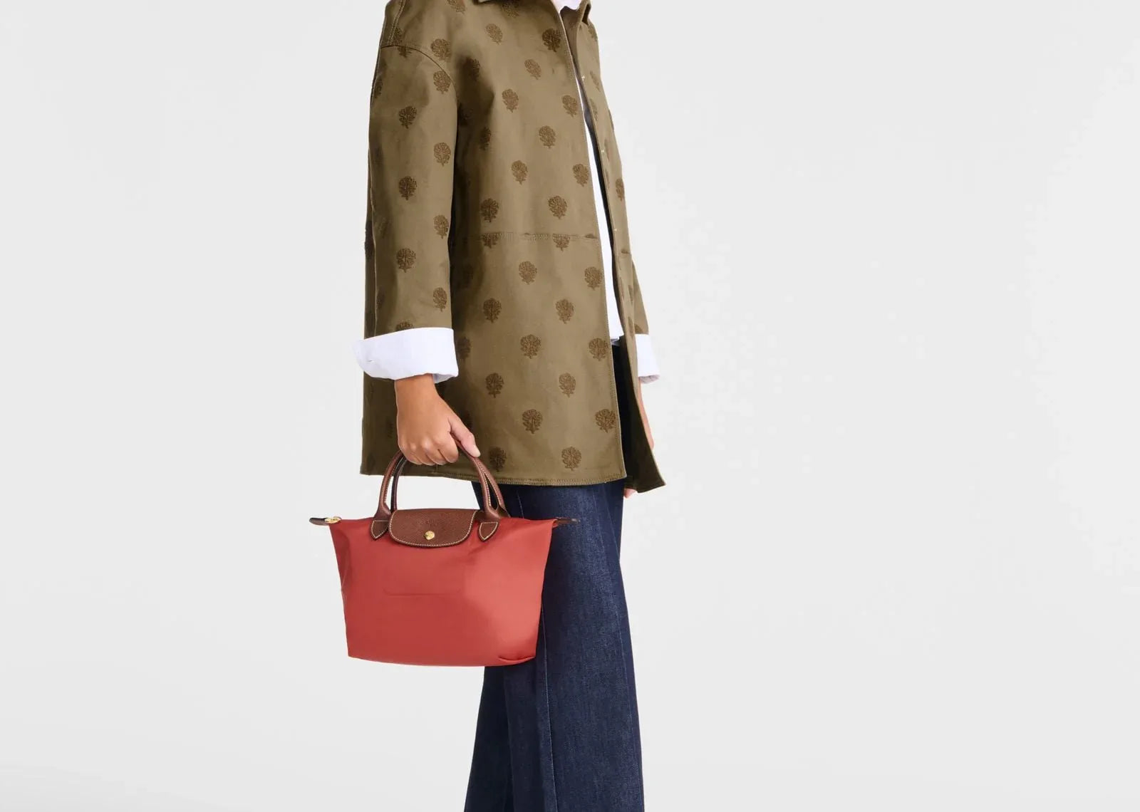 Longchamp Le Pliage Original Small Handbag Tomato