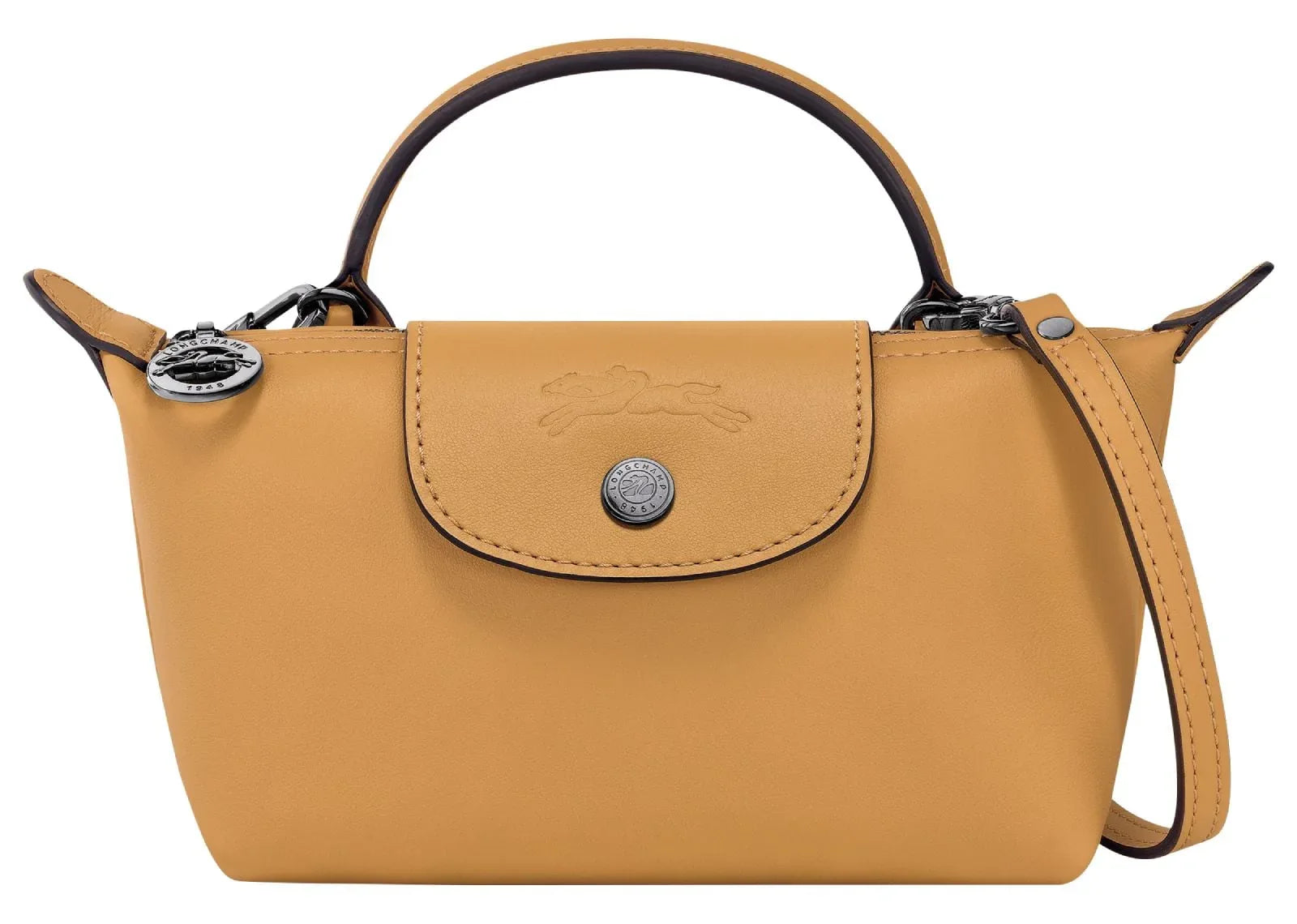 Longchamp Le Pliage Xtra XS Pouch Leather Honey