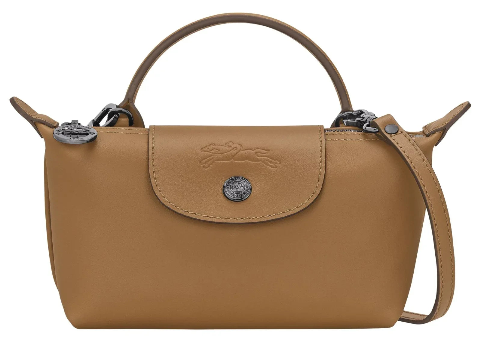 Longchamp Le Pliage Xtra XS Pouch Leather Tobacco