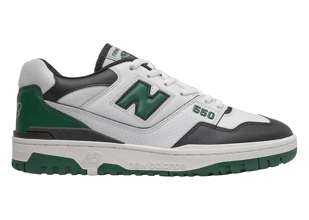 New Balance 550 White Green Black