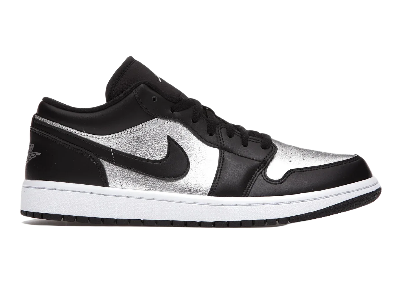 Nike Air Jordan 1 Low SE Black Metallic Silver (W)