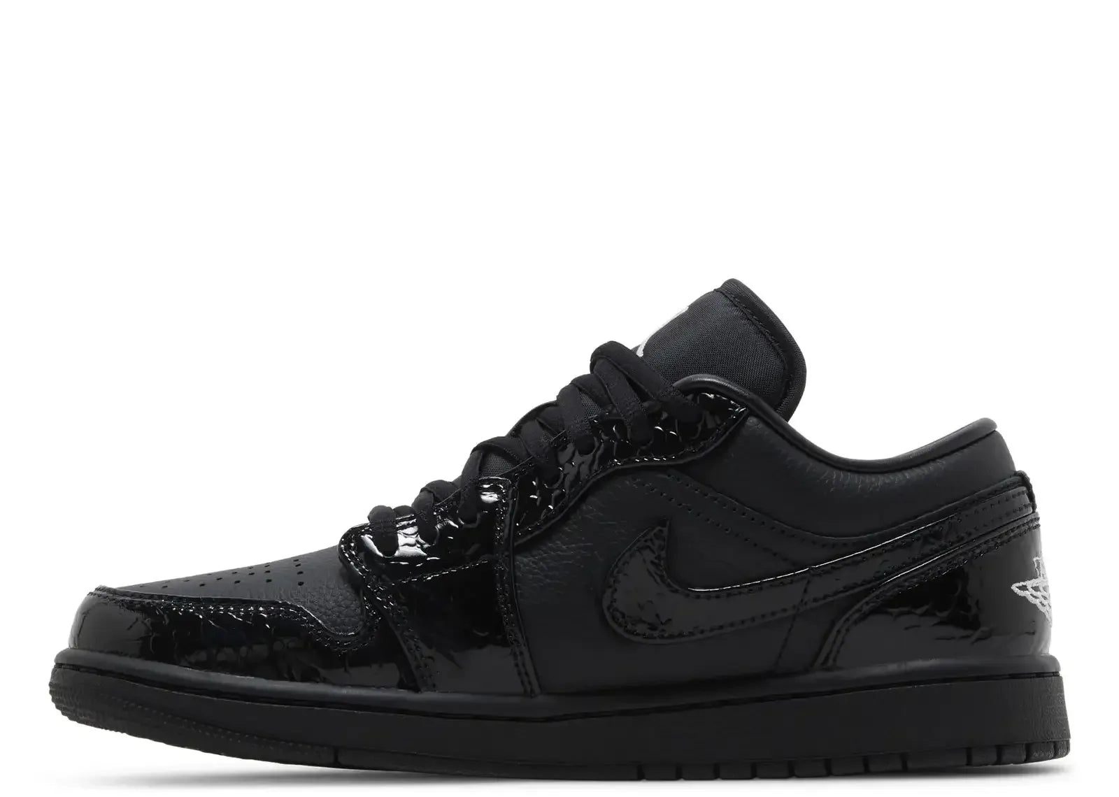 Nike Air Jordan 1 Low SE Patent Elephant Black (W)