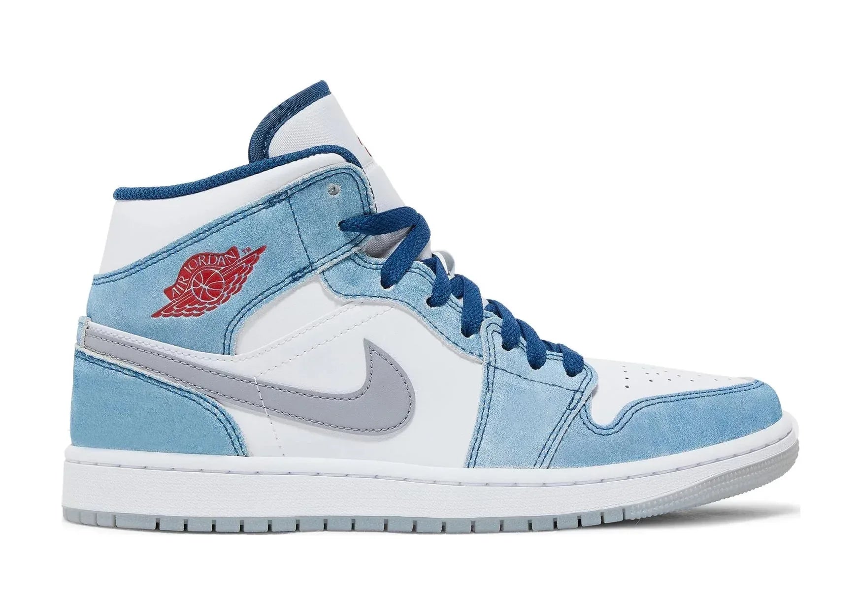 Nike Air Jordan 1 Mid French Blue Fire Red