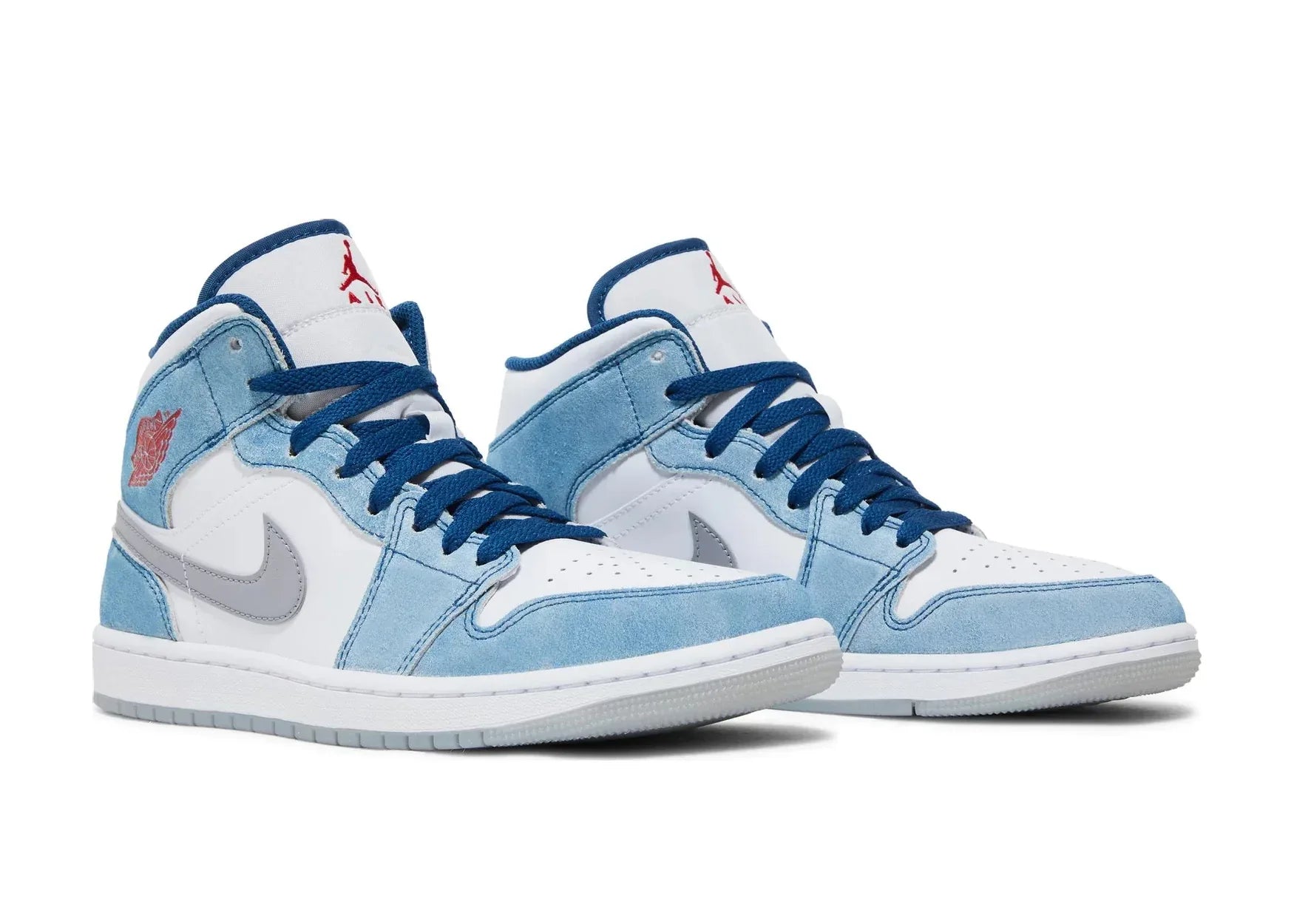 Nike Air Jordan 1 Mid French Blue Fire Red
