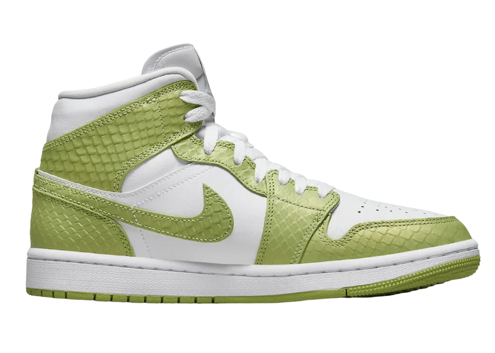 Nike Air Jordan 1 Mid Green Python (W)