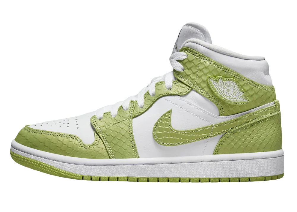 Nike Air Jordan 1 Mid Green Python (W)