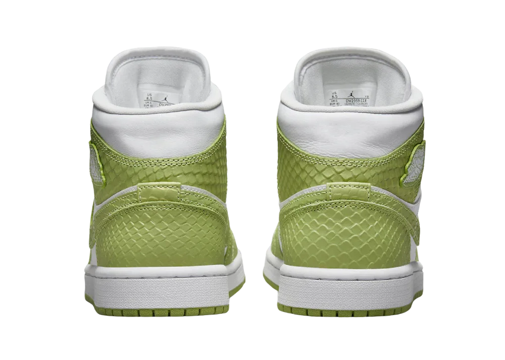 Nike Air Jordan 1 Mid Green Python (W)