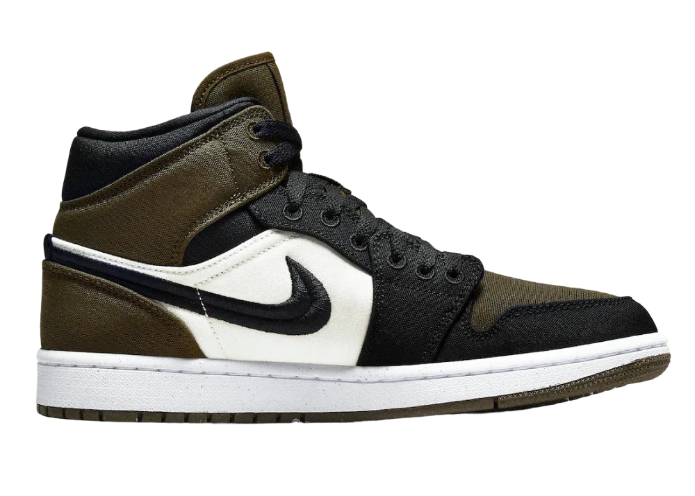Nike Air Jordan 1 Mid Olive Toe (W)