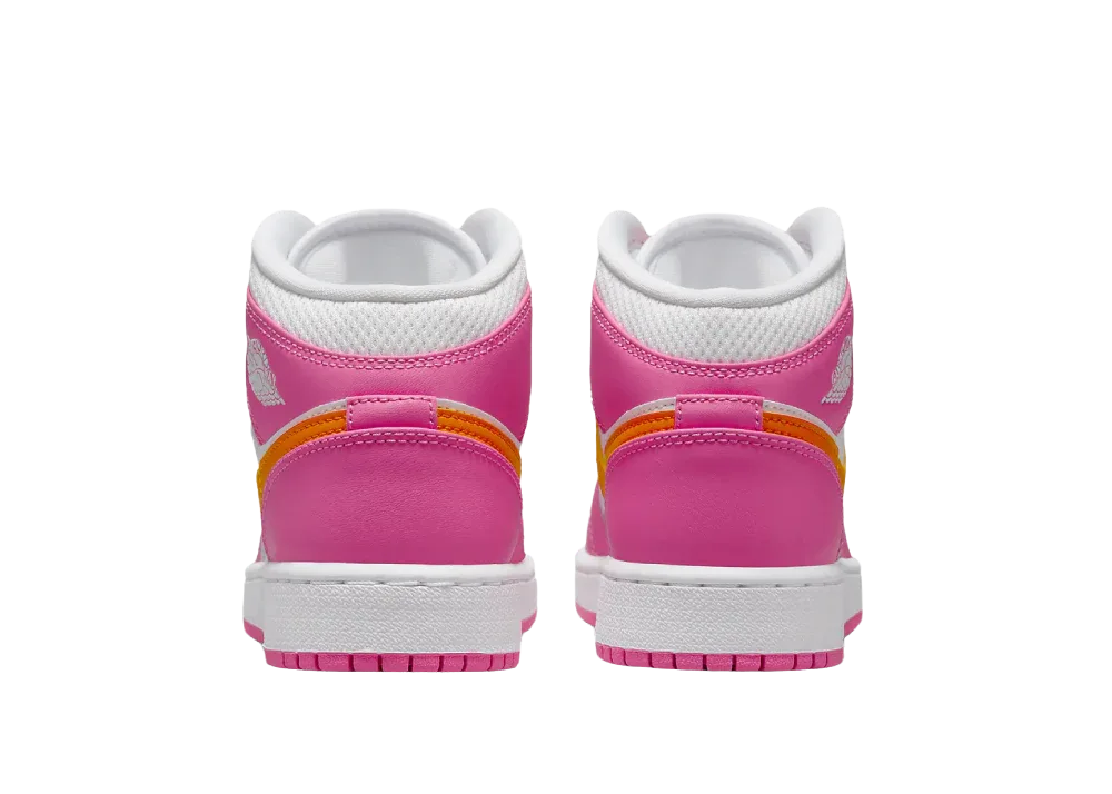 Nike Air Jordan 1 Mid Pinksicle Safety Orange (GS)