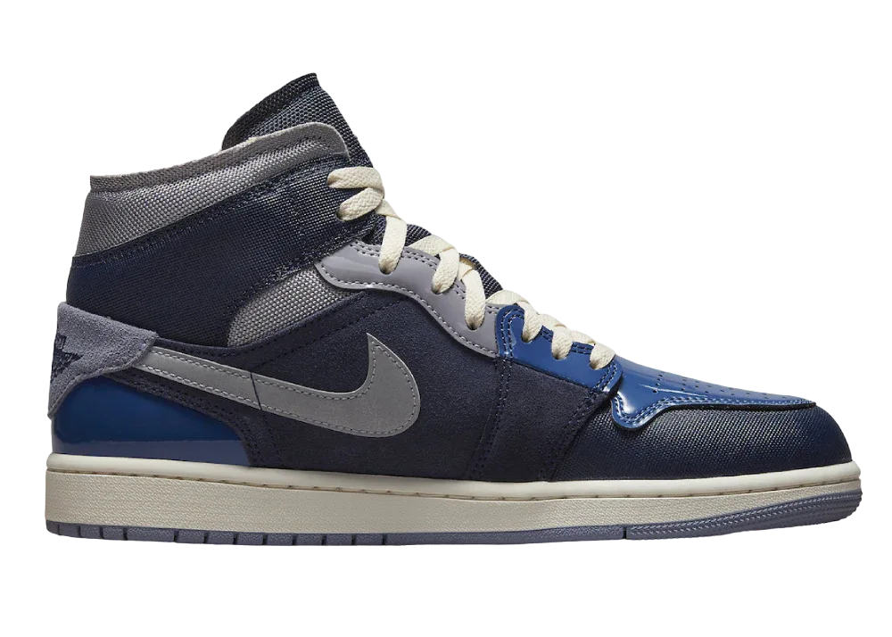 Nike Air Jordan 1 Mid SE Craft Obsidian French Blue