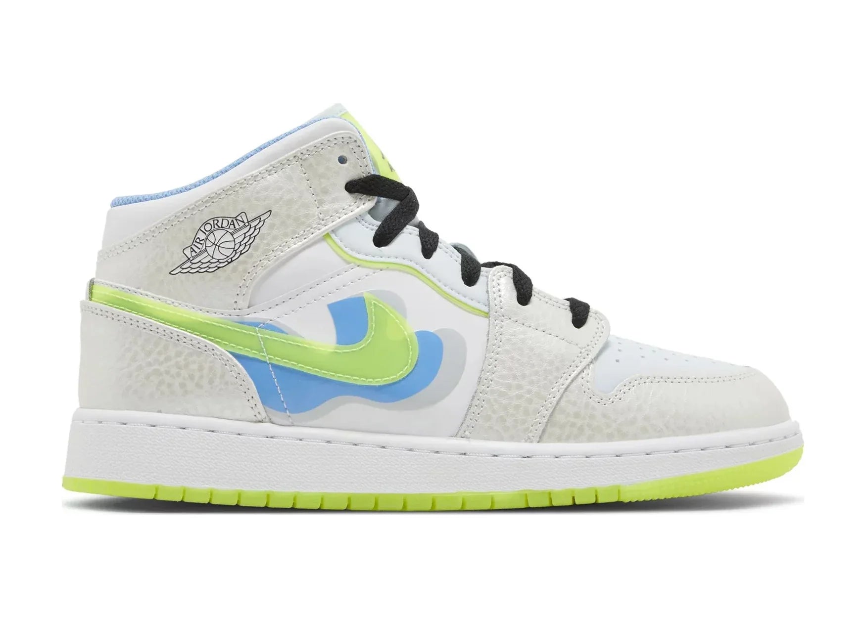 Nike Air Jordan 1 Mid SE Warped Swoosh (GS)