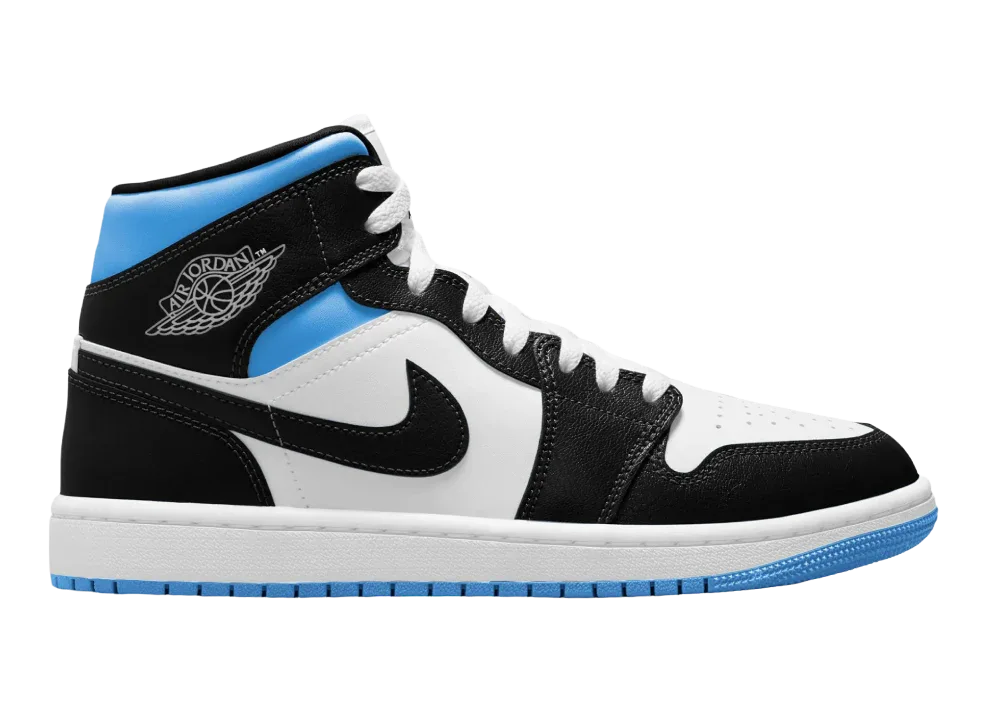 Nike Air Jordan 1 Mid University Black White (W)