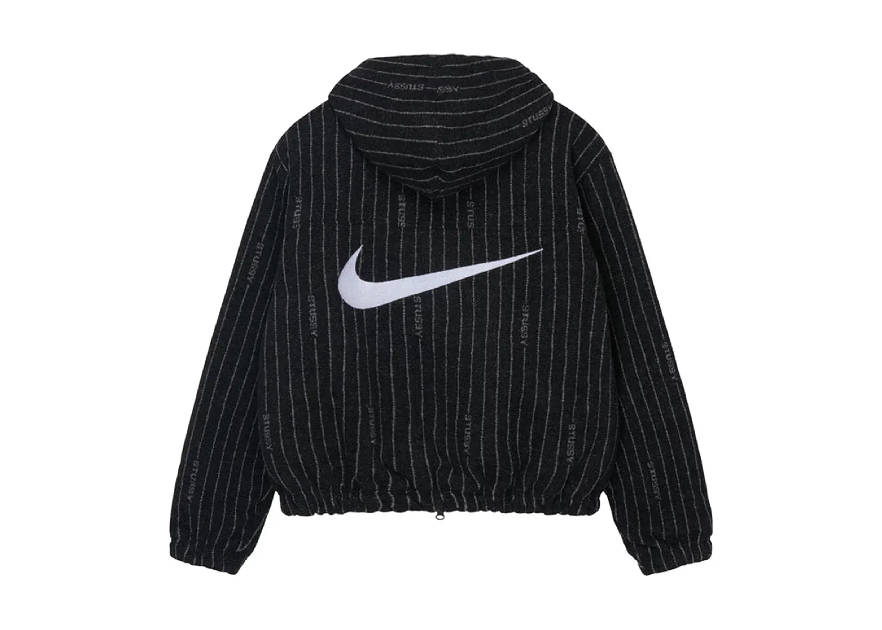Nike x Stussy Striped Wool Jacket Black