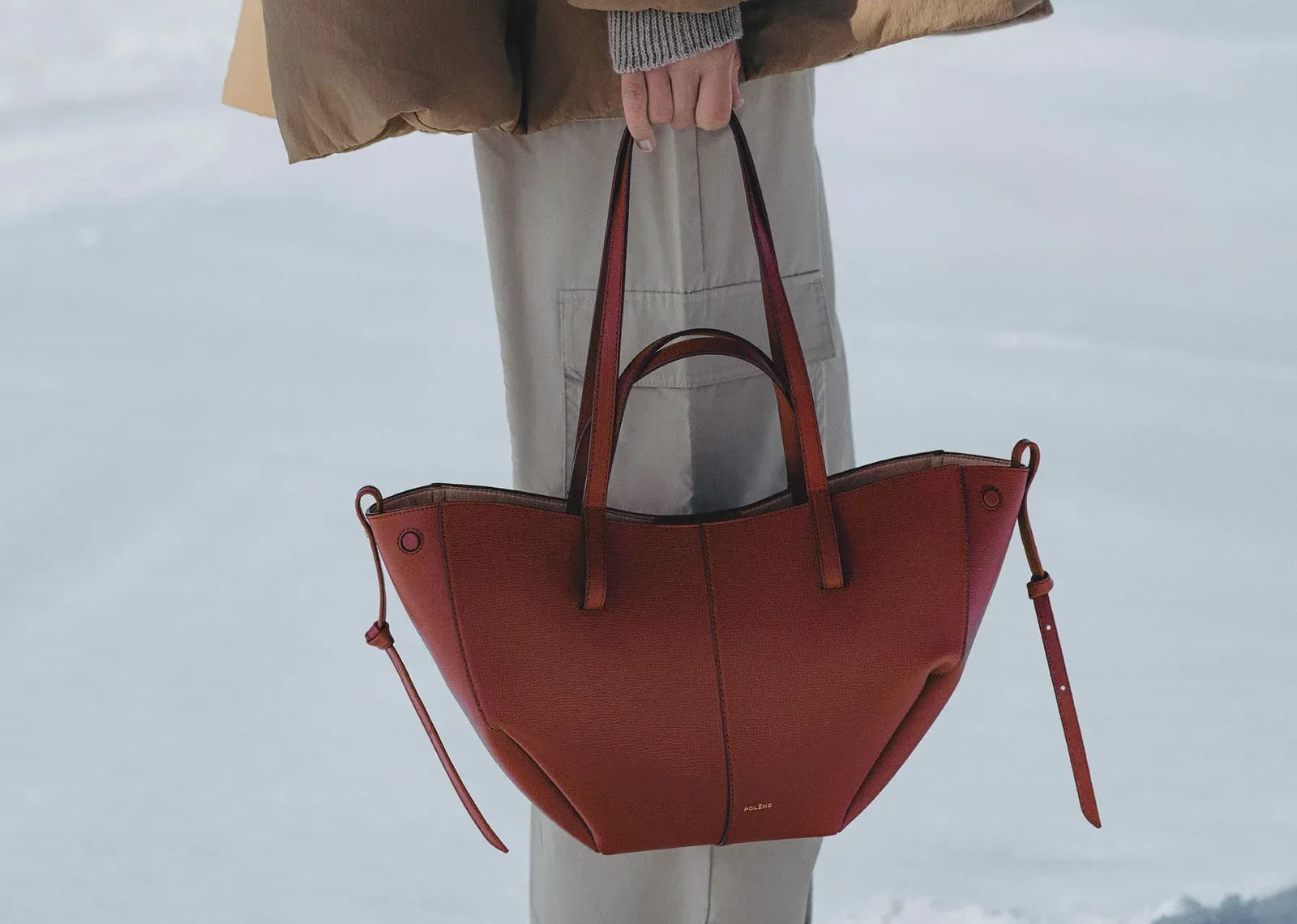 Polène Cyme Mini Edition Textured Red Clay