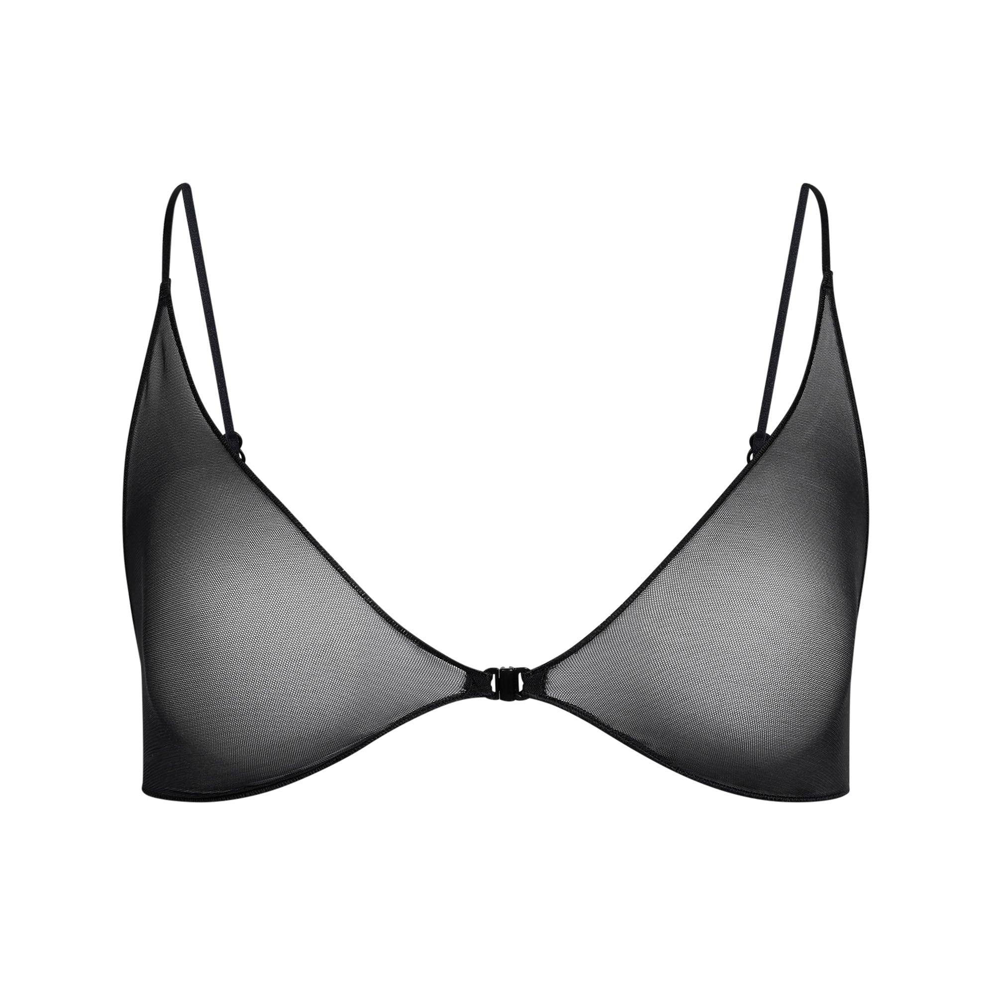 SKIMS ULTRA FINE MESH SKIMPY SCOOP BRALETTE | OBSIDIAN - SÜTYEN
