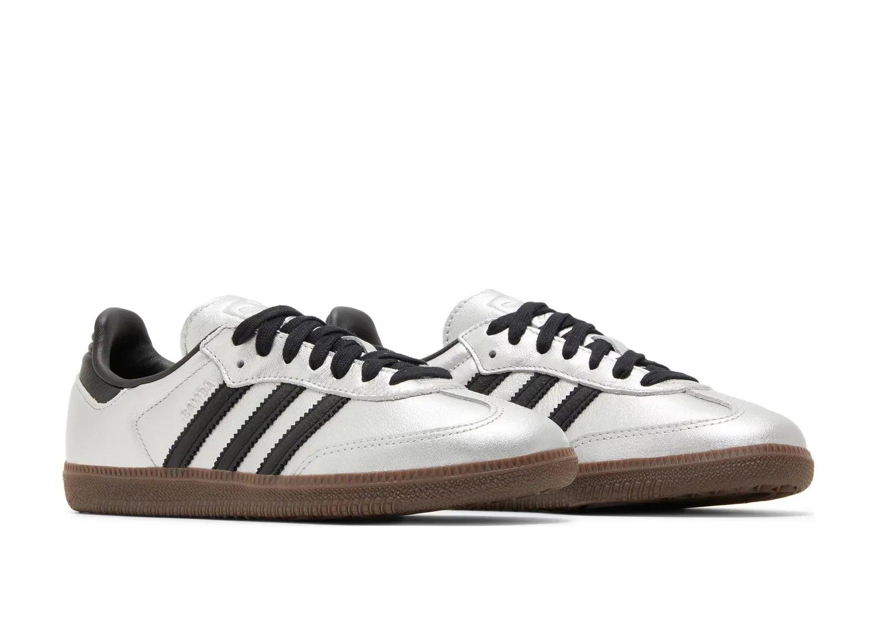 Adidas Samba OG Silver Metallic Black Gum (W)