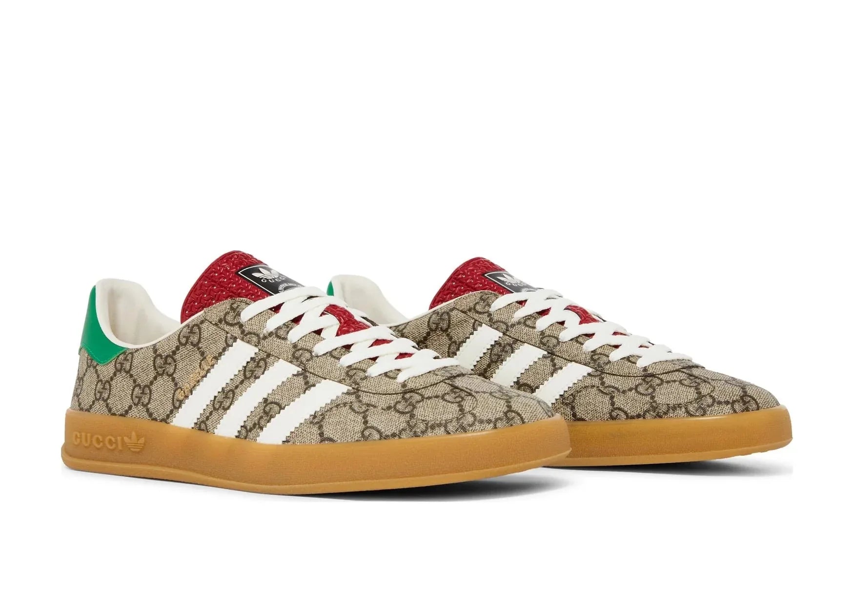 Adidas x Gucci Gazelle Beige GG Monogram