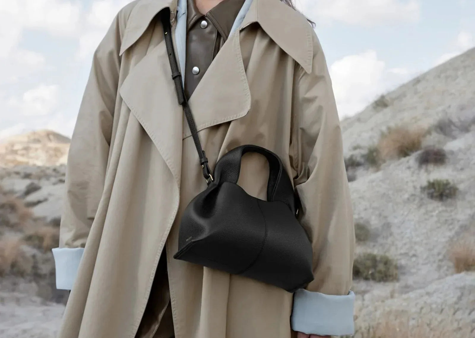 Polène Numéro Neuf Mini Edition Textured Black