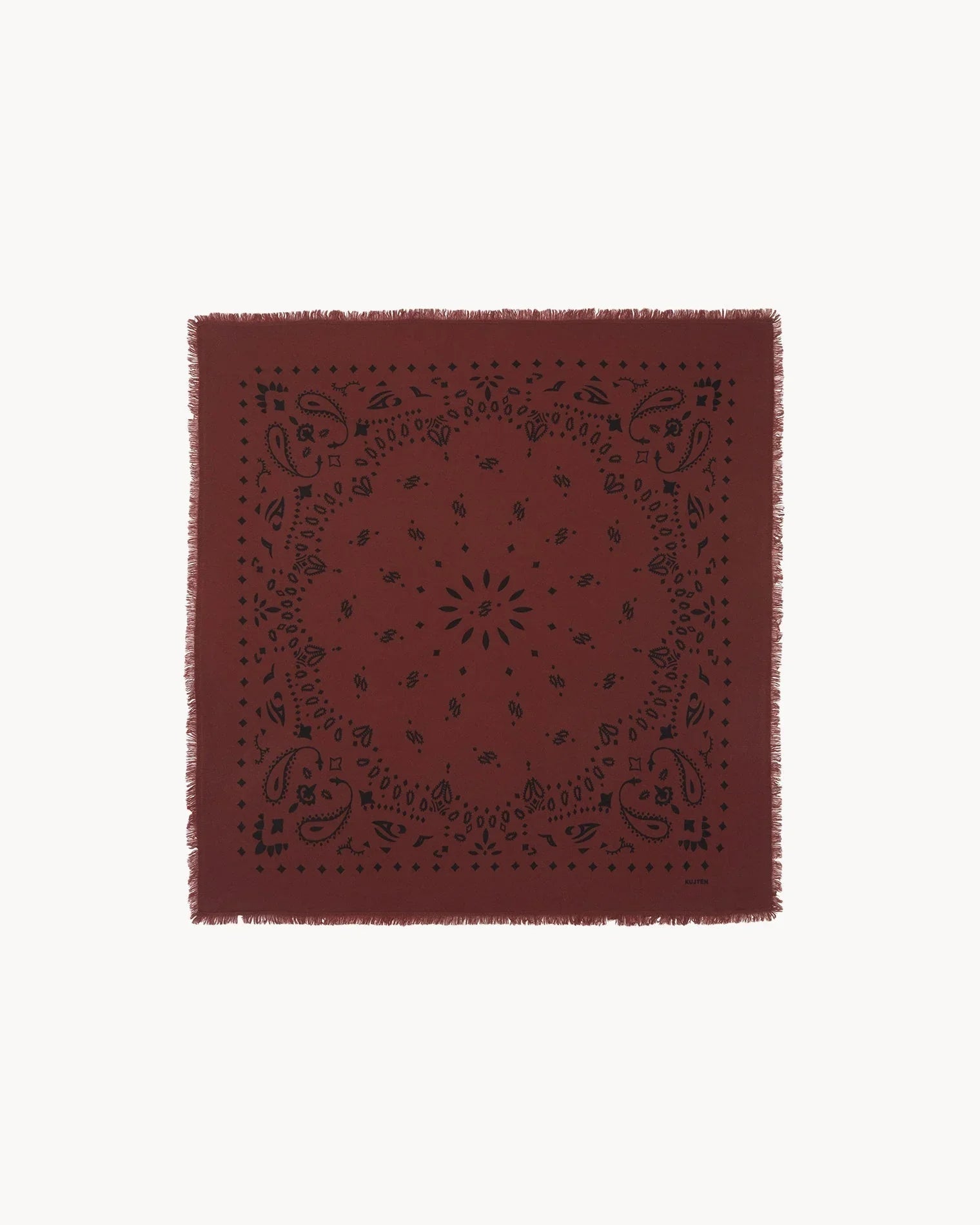 KUJTEN Small Bandana Hachi Earth Burgundy - Bandana