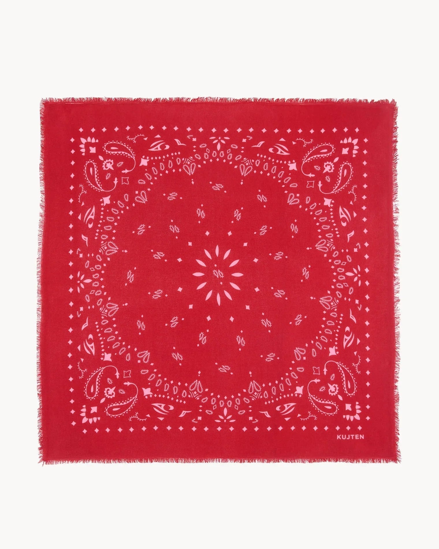 KUJTEN Bandana Hachiko Red Flag / Candy Pink - Bandana