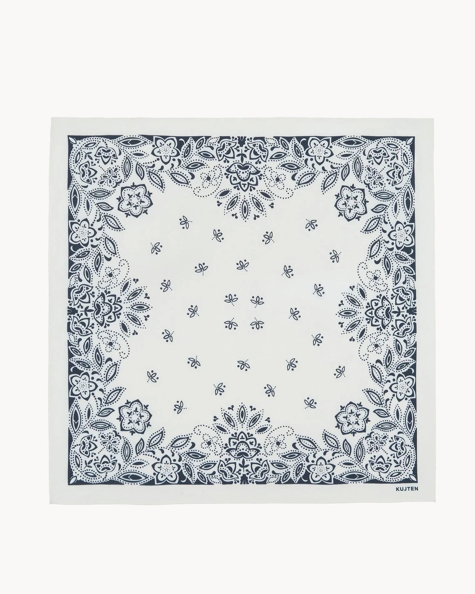 KUJTEN Large Bandana Helia White - Bandana