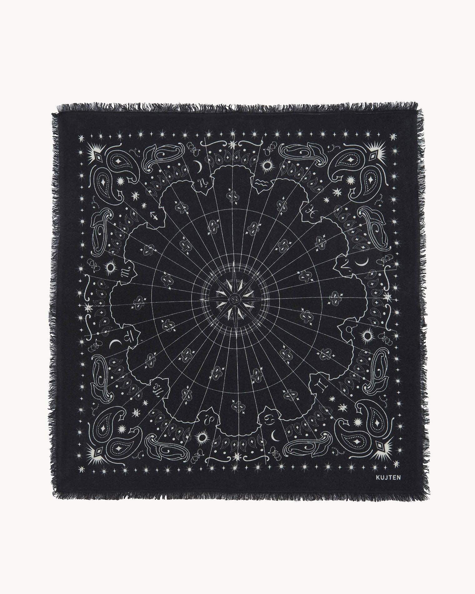 KUJTEN Large Bandana Hachiko Astro Black - Bandana