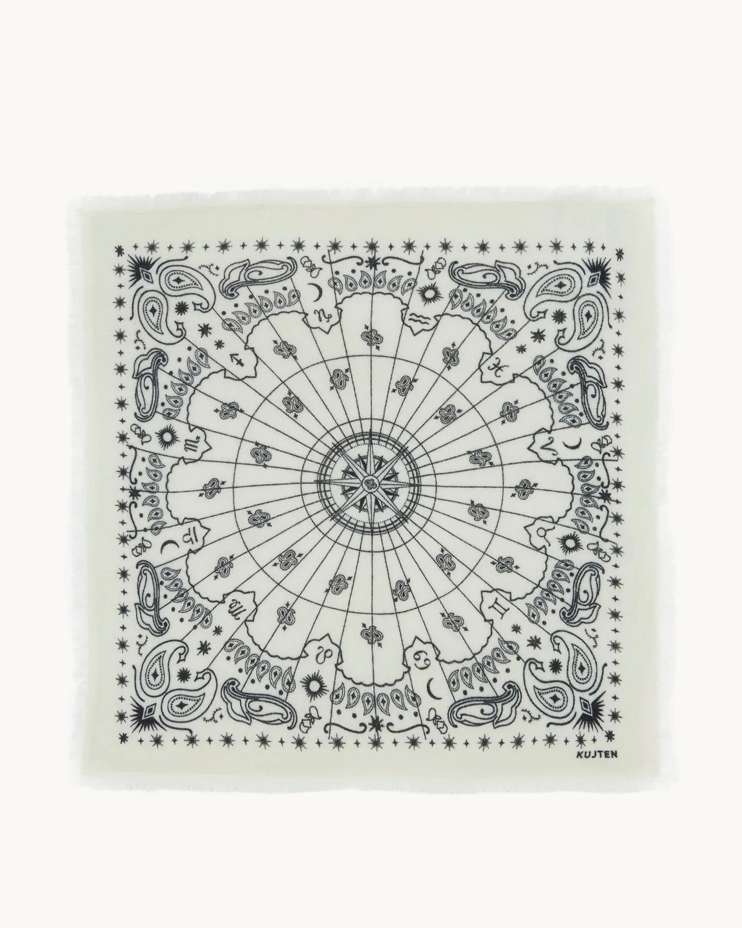 KUJTEN Large Bandana Hachiko Astro White - Bandana