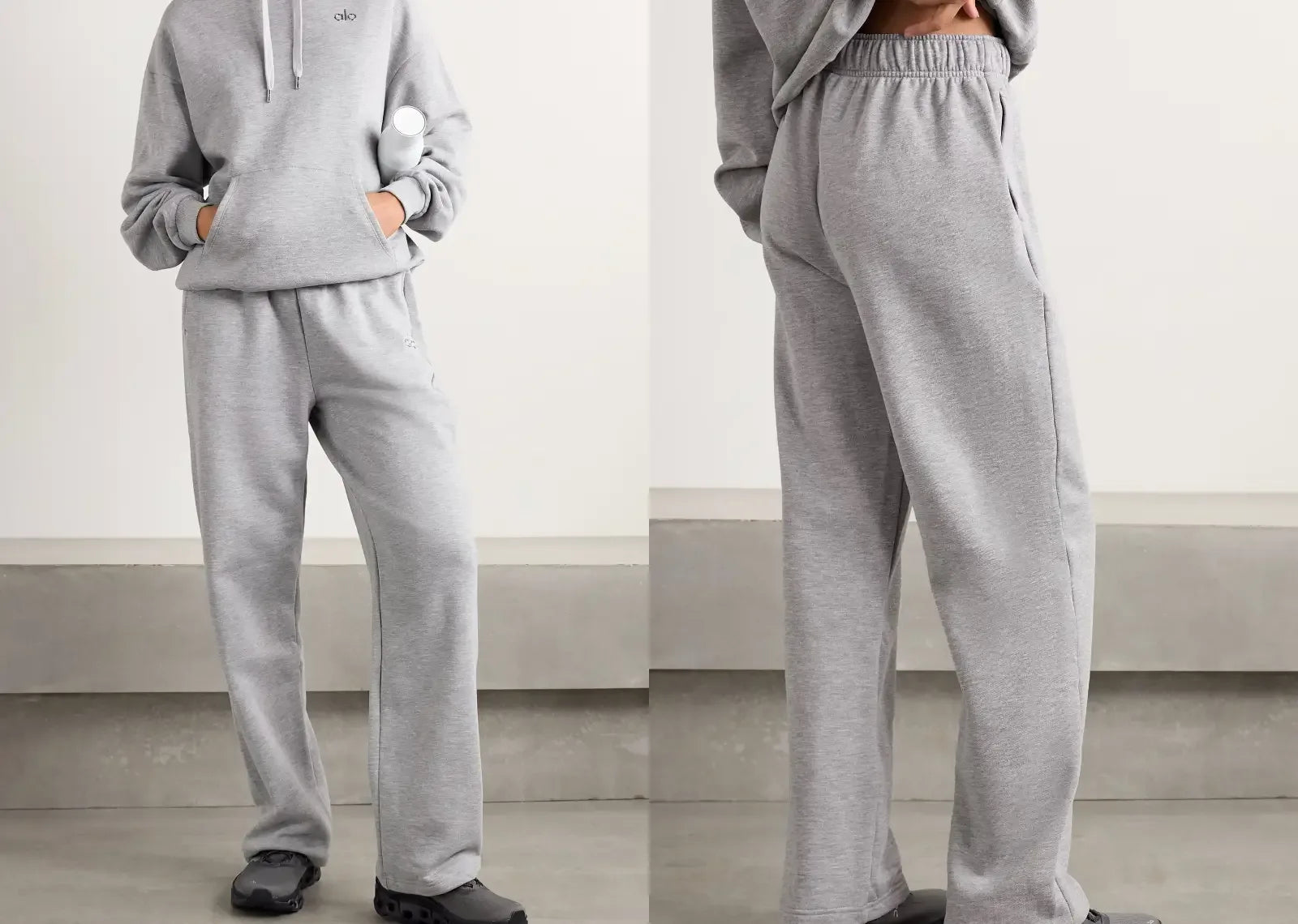 Alo Yoga Accolade Straight Leg Sweatpant Gray