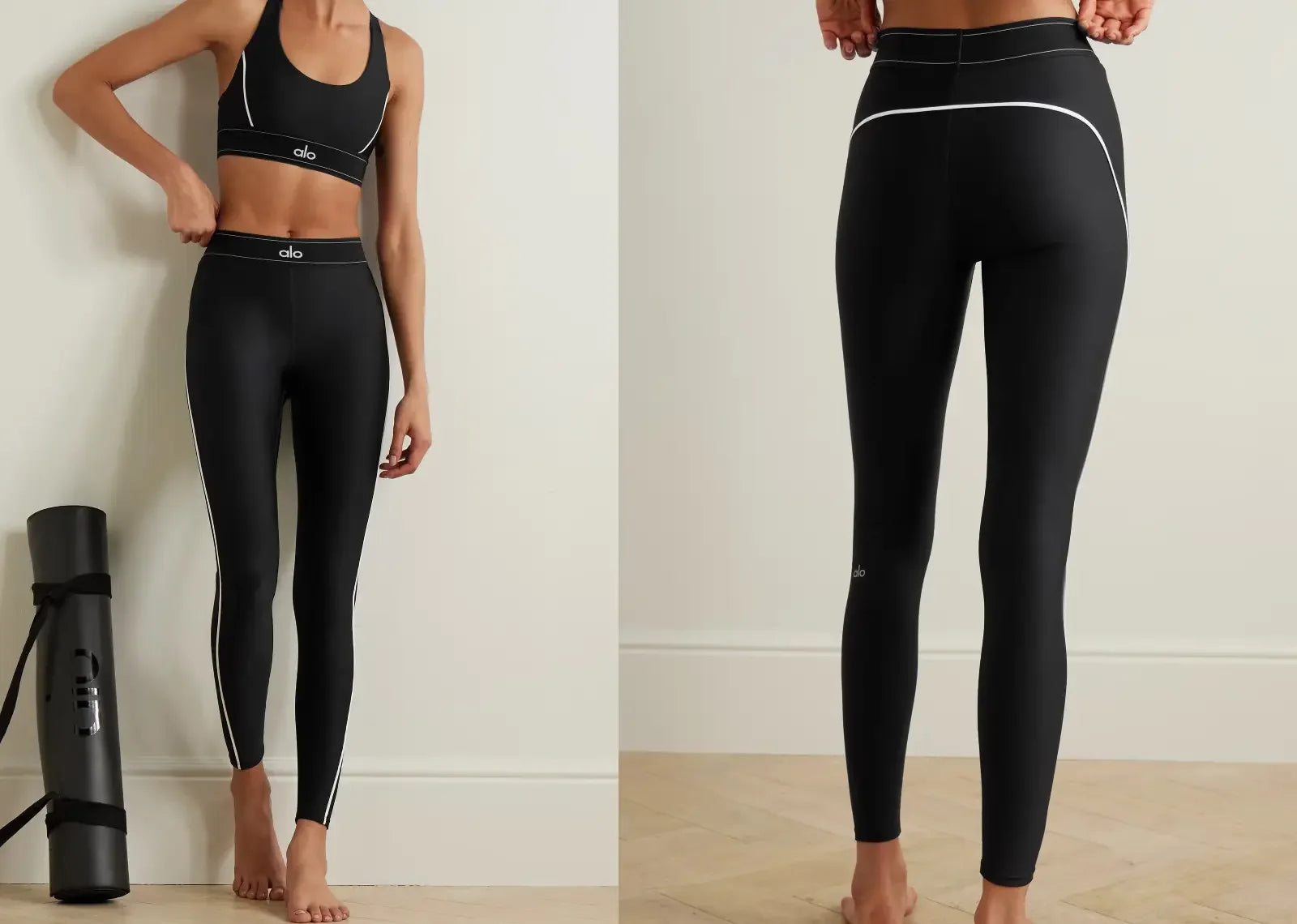 Alo Yoga Airlift Suit Up Legging Black White